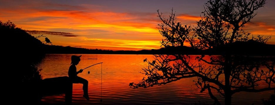 Image of boy fishing