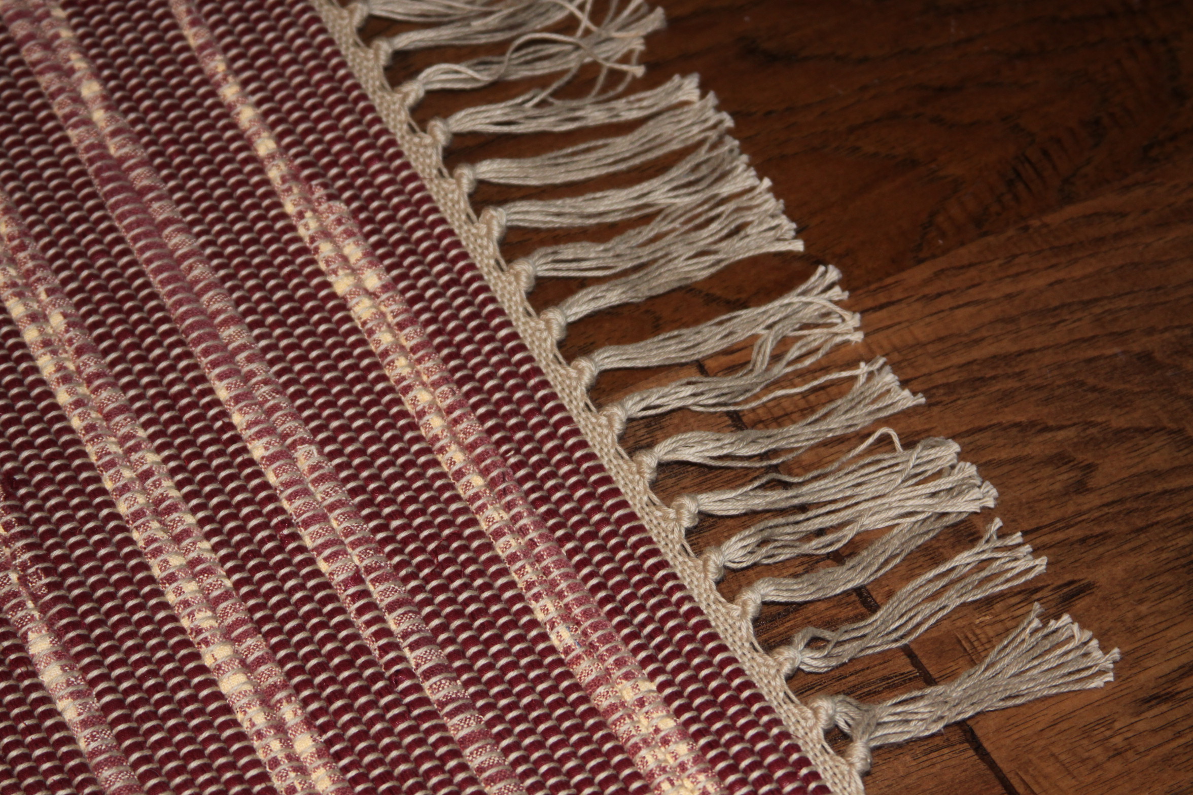Image of rag rug fringe