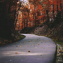 Image of a paved mountain trail