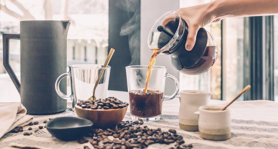 Image of coffee and coffee beans for cold press coffee