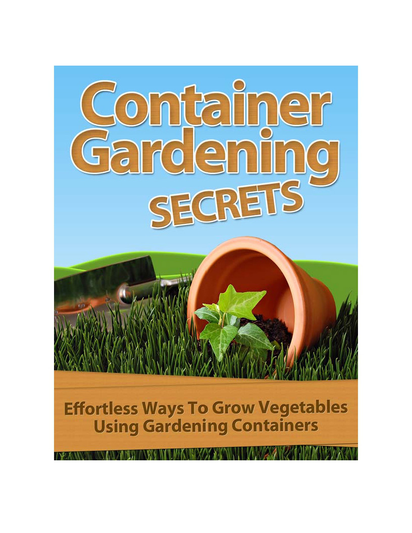 Book Cover - Container Gardening Secrets